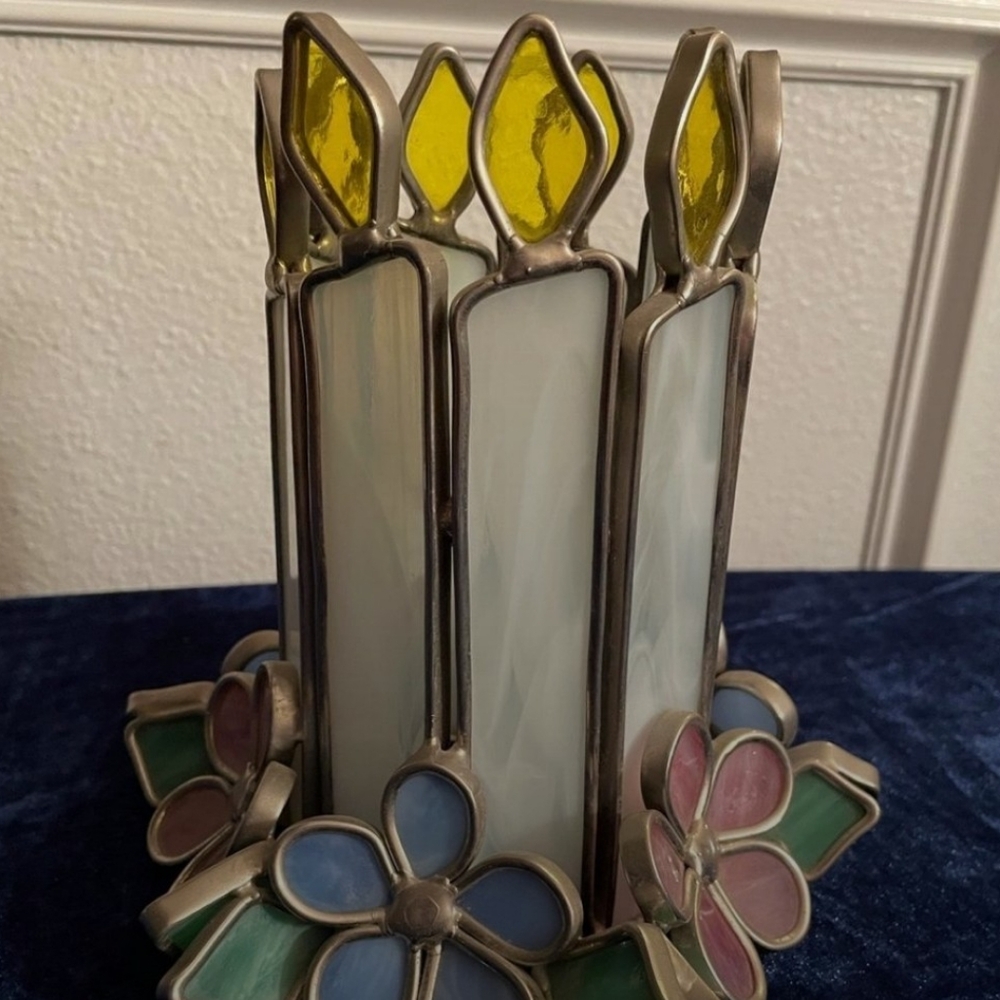 Stained glass tealight Candle holder